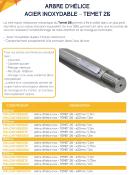 Arbre d'hélice inox - Temet 26 - ø30mm - 1.0M