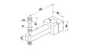 BRAS DE MÈCHE BRUT LS 1350-1660 ÉQUIPÉ + VISSERIES LECOMBLE ET SCHMITT 2200134  