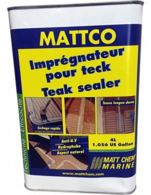 MATTCO AMBRE - IMPREGNATEUR POUR TECK MATT CHEM BIDON 1L 327M TEAK SEALER