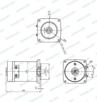 MOTEUR DE GUNDEAU 24V 700W 3 BORNES ARBRE Ø 20 MM CIMA 1915 OEM 30834