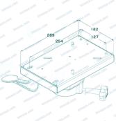 PLATINE DE SIEGE REGLABLE POUR TUBE 73MM