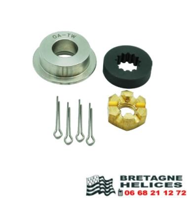 KIT DE MONTAGE HELICE  OA-PKT JOHNSON EVINRUDE 8 - 15 CV 13 CANNELURES