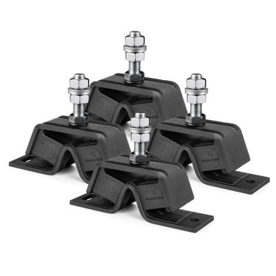 LOT DE 4 SUPPORTS ADAPTABLE 100 124772-08341 YANMAR 2GM20V, 2GM20VE, 2GM20FV, 2GM20FVE, 3GM30V, 3GM30VE, 3GM30FV, 3GM30FVE, 3HM, 3HMF, 3HM35, 3HM35F