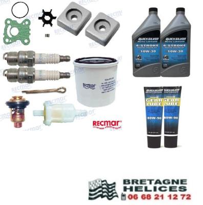 KIT REVISION POUR MOTEUR HONDA BF15D, BF20D OEM 06211-ZY0-505 + HUILES