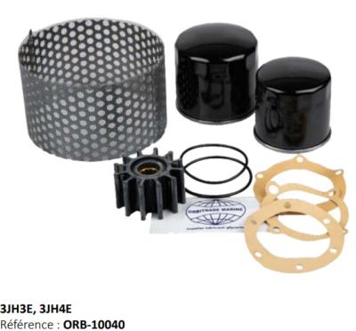 KIT ENTRETIEN MOTEUR YANMAR 3JH3E, 3JH4E ORBITRADE ORB-10040