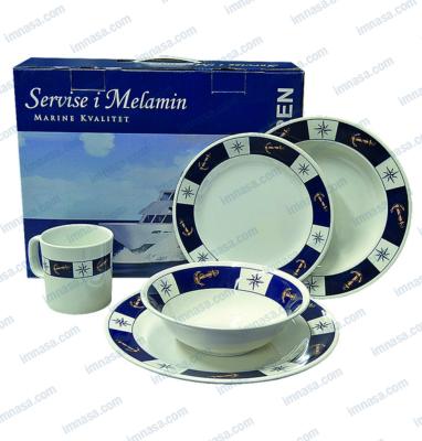 SERVICE COMPLET VAISSSELLES EN  MELAMINE 20 PIECES