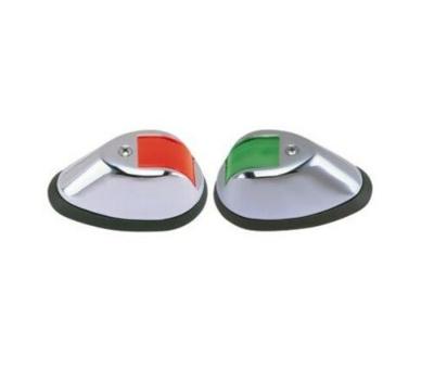 PAIRE DE FEU DE NAVIGATION A LED CHROME PERKO 0602 0602DP1CHR