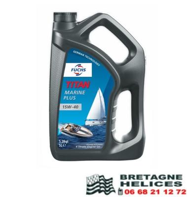 HUILE MOTEUR FUCHS TITAN MARINE 15W40 MINERALE BIDON 5L