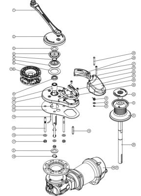 KIT BASE GUINDEAU LEWMAR VX1L OEM 66100122