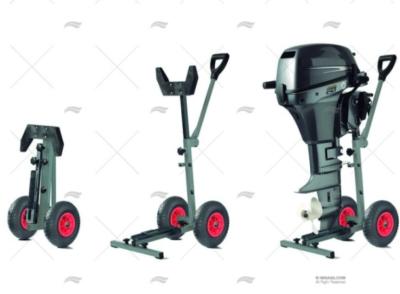 CHARIOT INOX REPLIABLE POUR MOTEUR JUSQU’À 60 KG