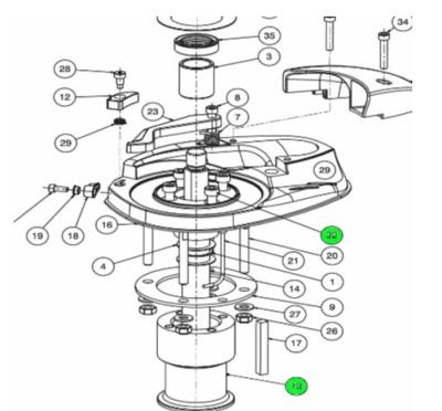 Kit Lewmar Deck Spacer pour guindeau V1/2/3 Fast Fit