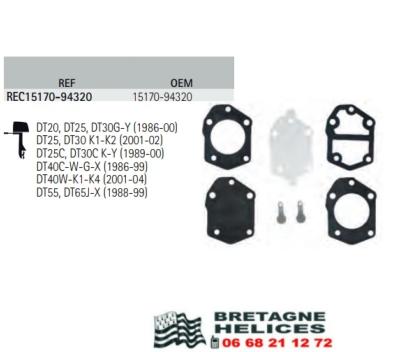 KIT CARBURATEUR 2T RECMAR SUZUKI OEM 15170-94320