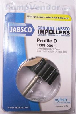 Turbine nitrile ø6mm 6 pales ø40mm JABSCO 17255-0003-P